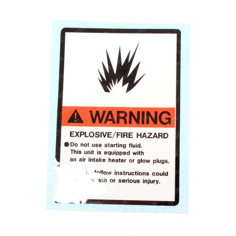 DECAL WARNING/EXPLOSION(USA) JL1704972 jl1704972 product image