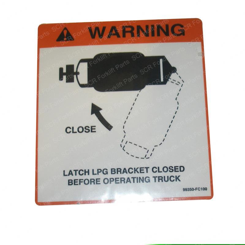 DECAL - BL WARNING LPG LATCH NI99350-FC10A ni99350-fc10a product image