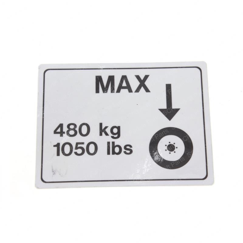 DECAL WHEEL LOAD 1932E2 JL1703870 jl1703870 product image