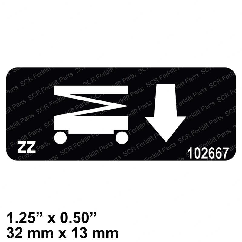 DECAL - PLATFORM DOWN JL102667 jl102667 product image