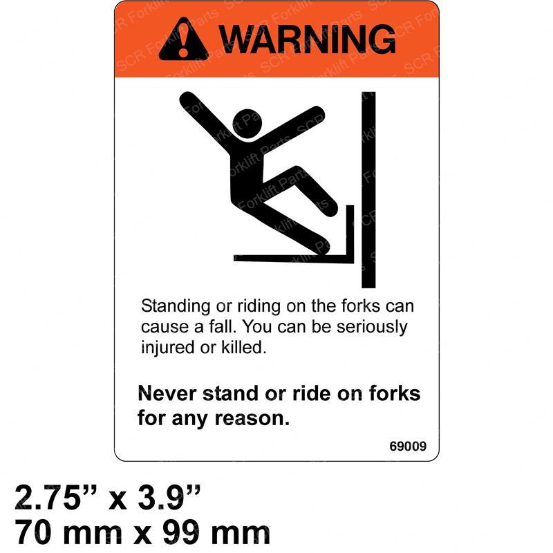 DECAL - WARNING STAND ON CR69009 cr69009 product image