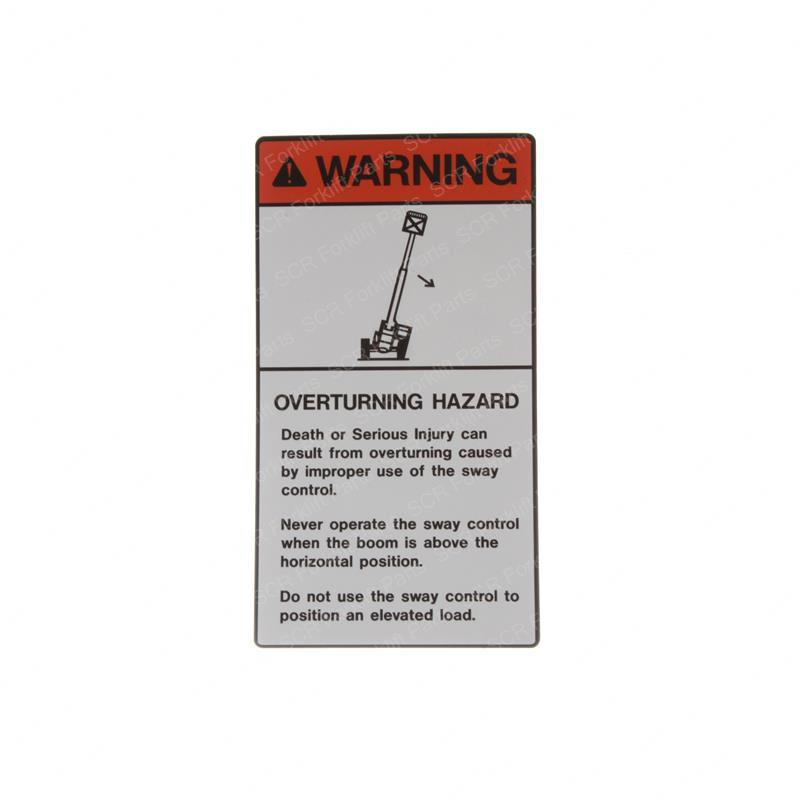 DECAL  OVERTURNING HAZARD GN2-1296 gn2-1296 product image