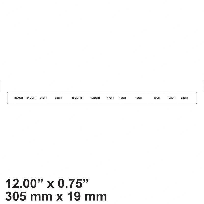 DECAL - RELAY NAMES UPPER SJ6 SY1230604 sy1230604 product image