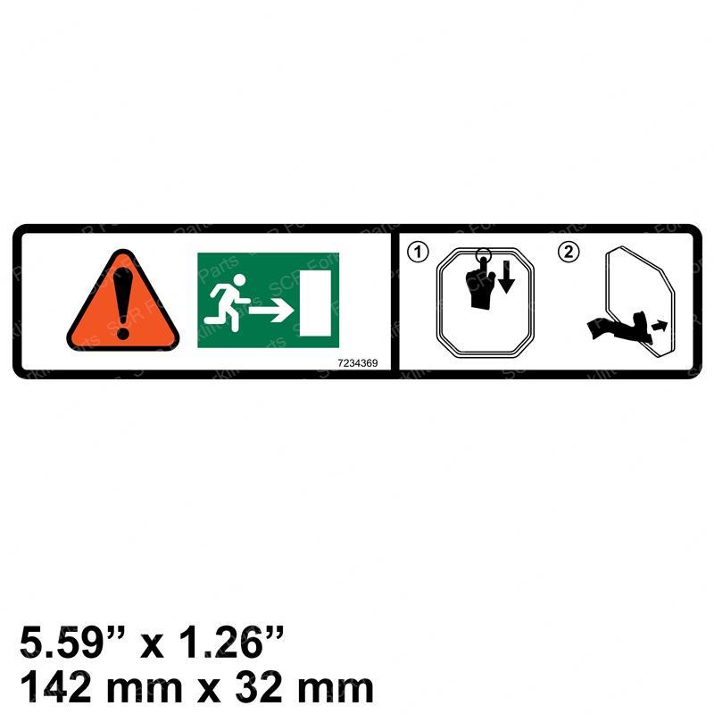 DECAL- EXIT BC7234369 bc7234369 product image