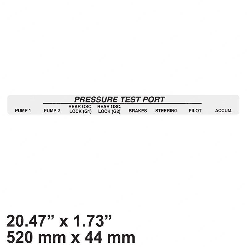 DECAL - PRESSURE TEST PORTS JL10339962 jl10339962 product image