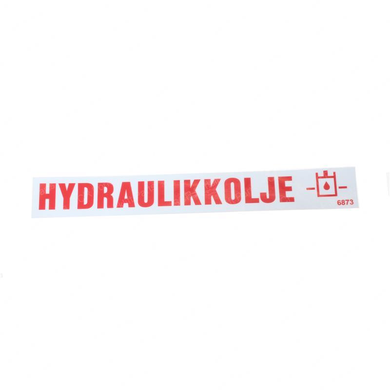 DECAL - NORWAY HYDRAULIC OIL SY28-101970 sy28-101970 product image
