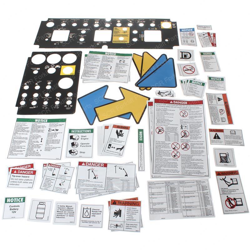 DECAL KIT W/WORDS   S80/85 SY1230911 sy1230911 product image