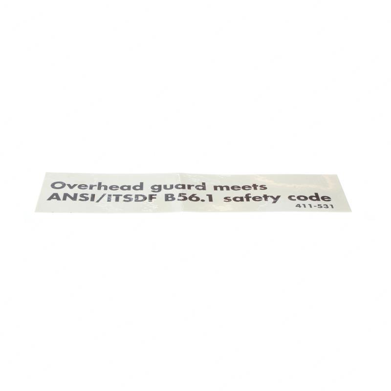 DECAL - B56.1 SAFETY STANDARD RA1017302 ra1017302 product image