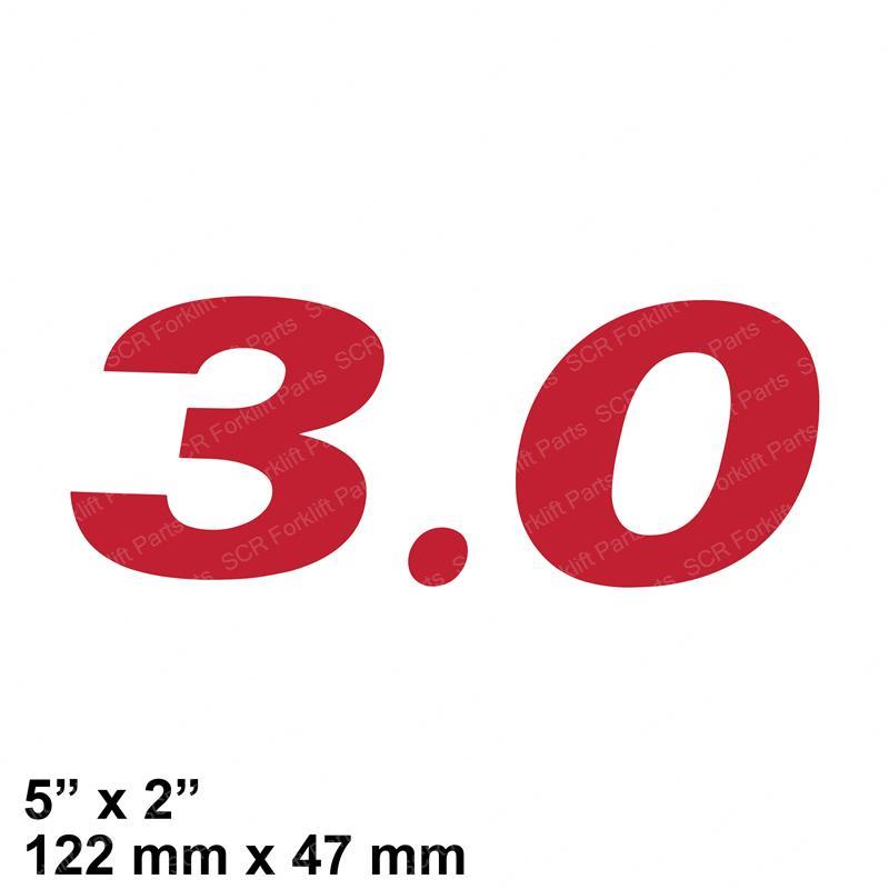 DECAL - MODEL 3.0 HY1598324 hy1598324 product image