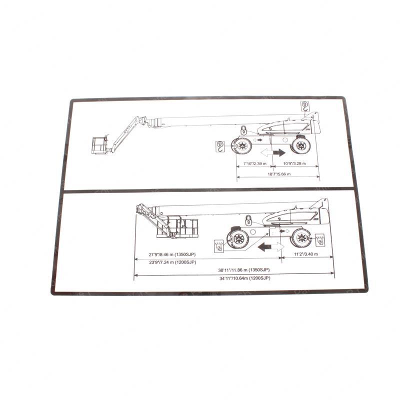 DECAL LIFT DIAGRAM (1200/1350) JL1705096 jl1705096 product image