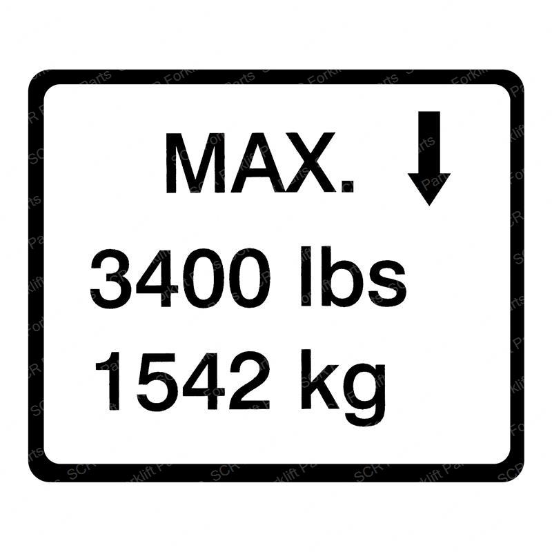 DECAL MAX LOAD JL1704955 jl1704955 product image