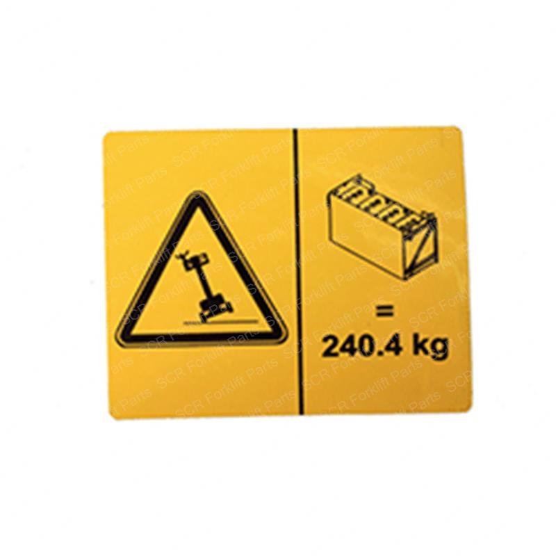 DECAL - TIP OVER BATTERIES GN114345A gn114345a product image