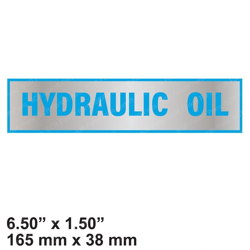 PLATE - HYD OIL SY1263384 sy1263384 product image