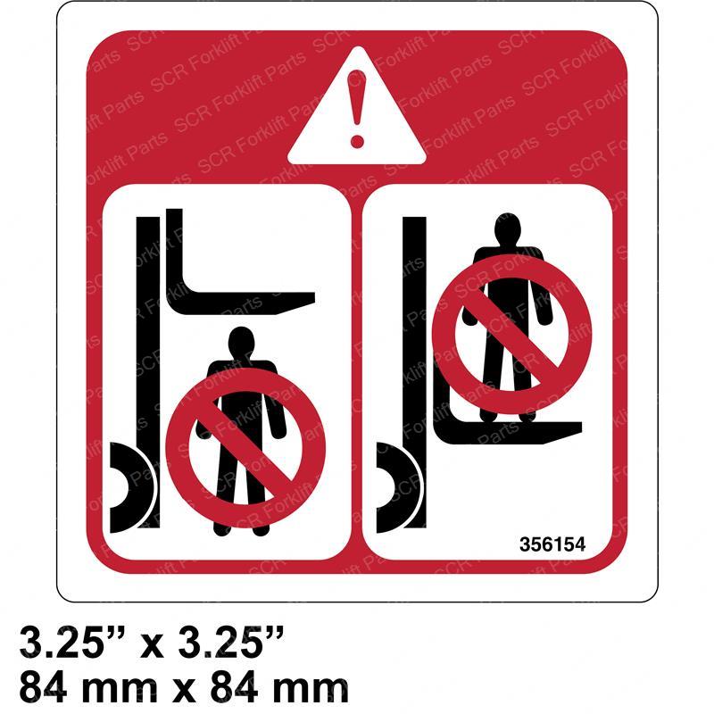 DECAL - DO NOT STAND YT0356154 yt0356154 product image