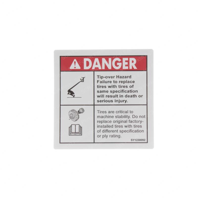 DECAL - TIPOVER HAZARD JLGN52672GT jlgn52672gt product image