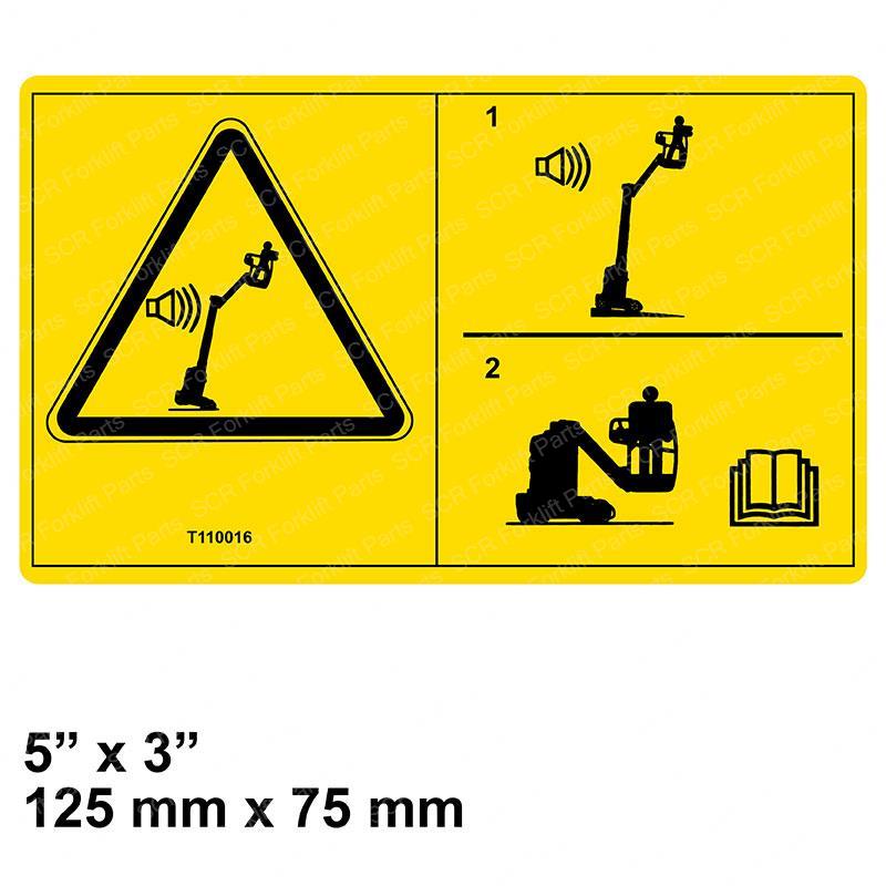 DECAL-LABEL-TILT ALARM GNT110016 gnt110016 product image