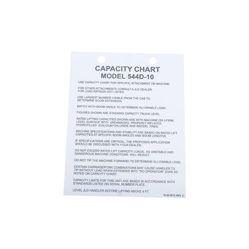 LOAD CHART JL91363012 jl91363012 product image
