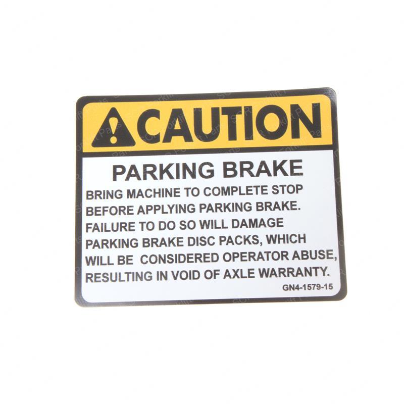 DECAL - PARKING BRAKE GN4157915GT gn4157915gt product image