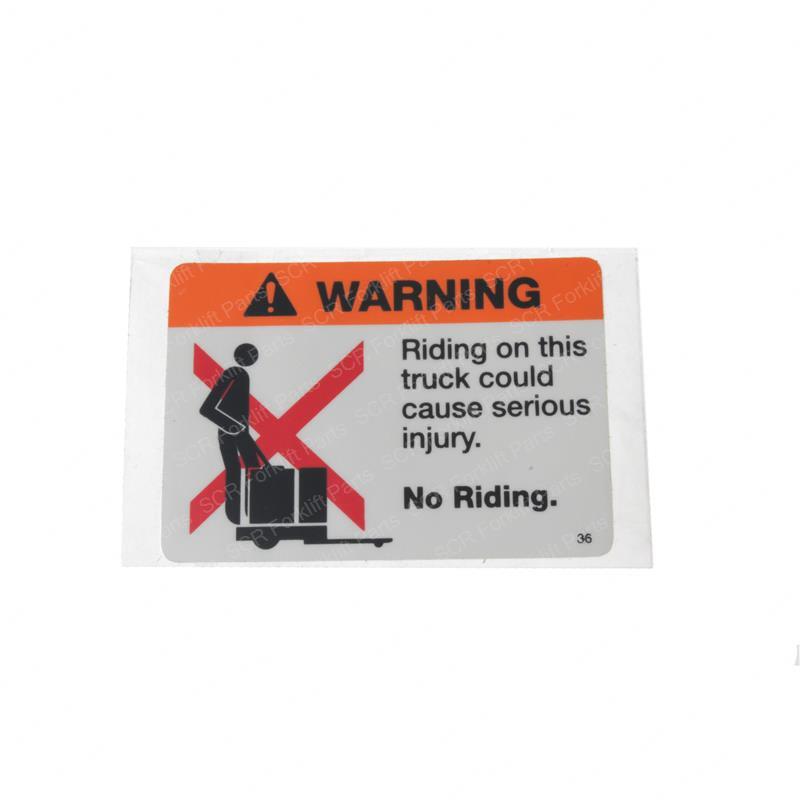 DECAL - WARNING NO RIDER CR69036 cr69036 product image
