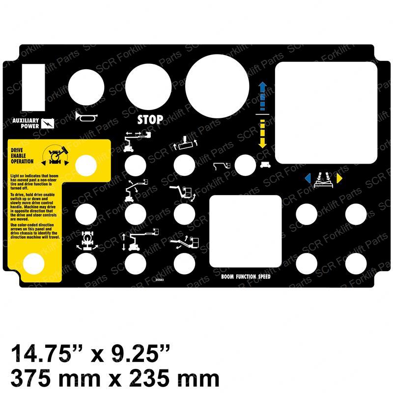 DECAL - PLATFORM CONTROL PANEL GN35583GT gn35583gt product image