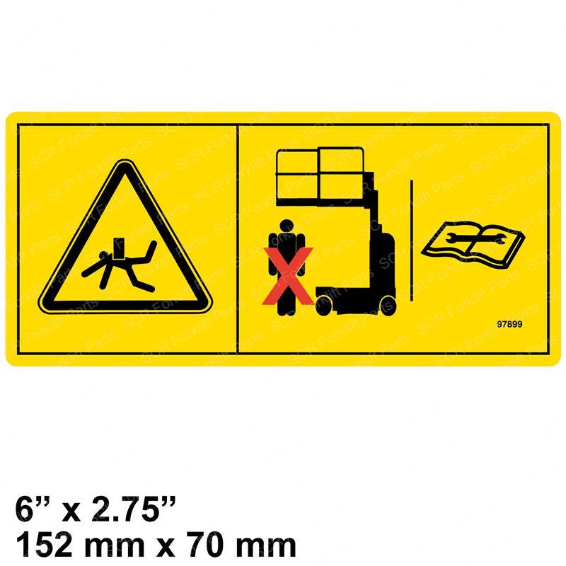 DECAL WARN SAFETY CHOCK GN97899 gn97899 product image
