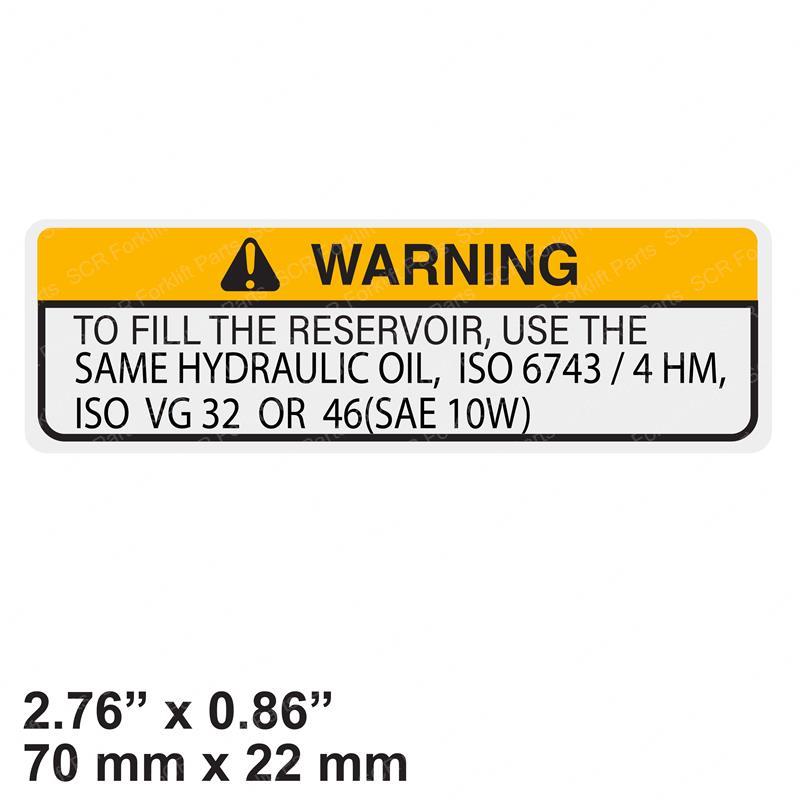 DECAL - WARNING BRAKE OIL DWA232328 dwa232328 product image