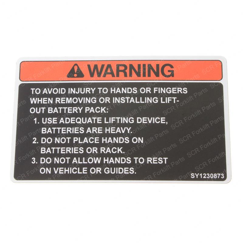DECAL - BATTERY SAFETY SY1230873 sy1230873 product image