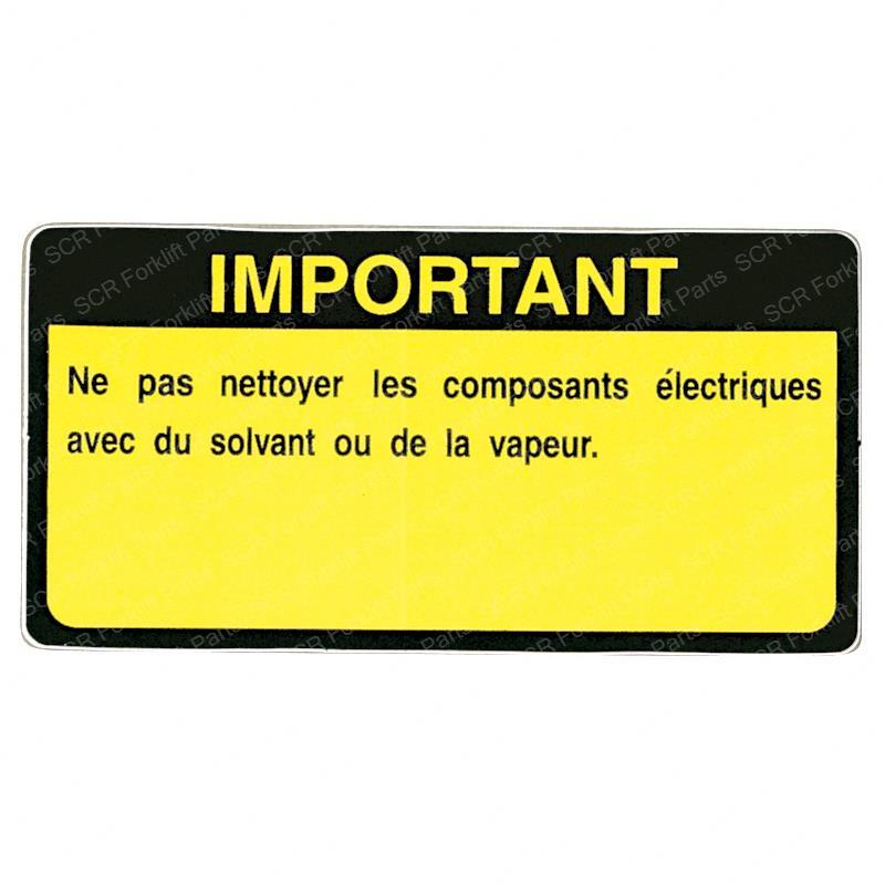 DECAL - CAUTION (FRENCH) CL1747751F cl1747751f product image