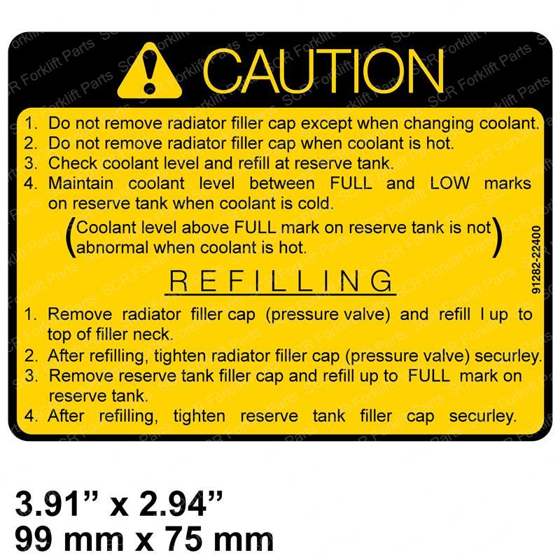 DECAL - CAUTION NI9128232400 ni9128232400 product image