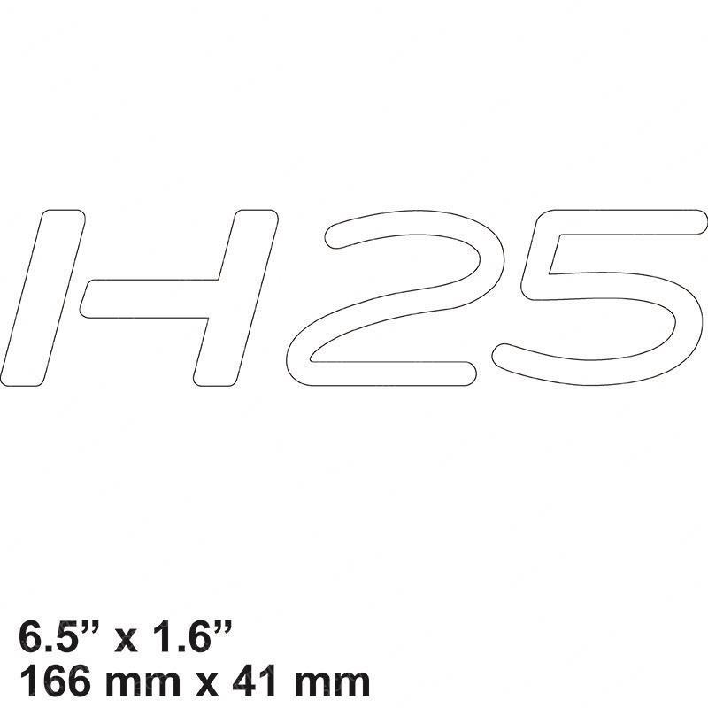 DECAL - MODEL H25 LIL0009382260 lil0009382260 product image