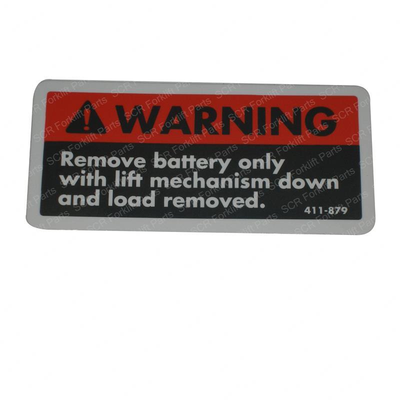 DECAL - BATTERY REMOVAL WARNING RA411-879 ra411-879 product image