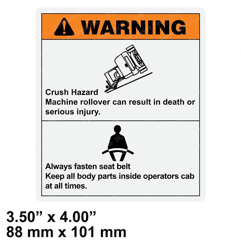 DECAL-WARNING-WEAR SEAT BELT GN237599GT gn237599gt product image