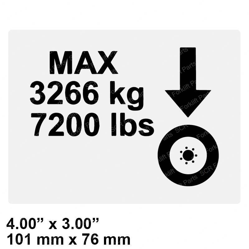 DECAL-MAX TIRE LOAD JL1001195745 jl1001195745 product image