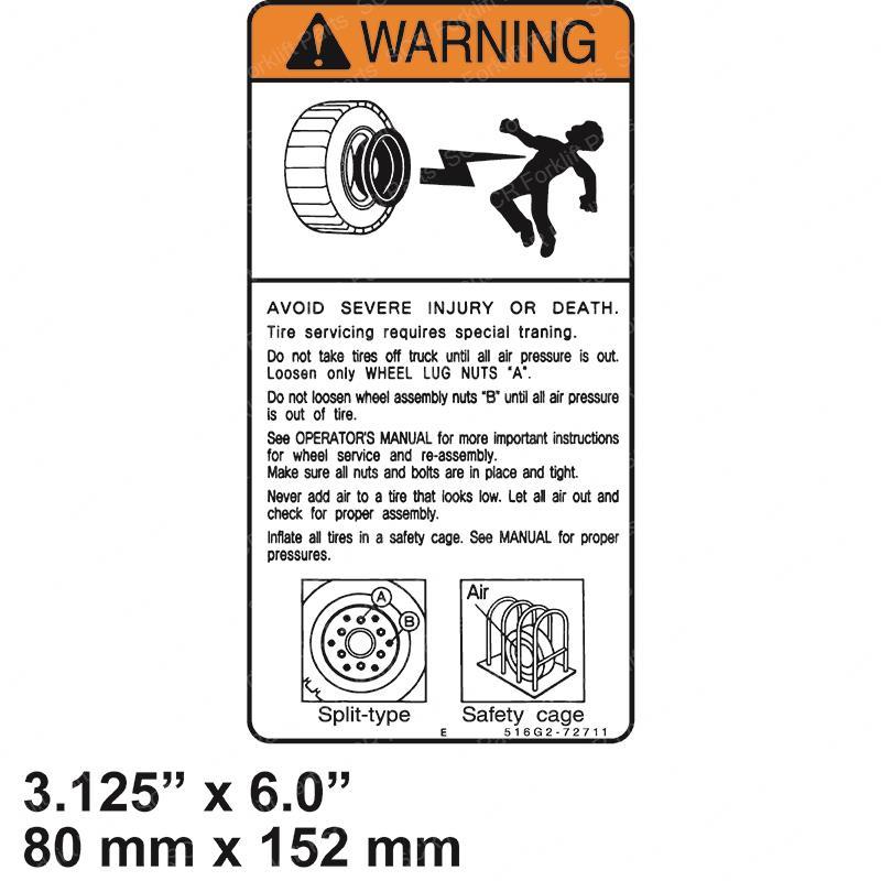 DECAL - SPLIT RIM SAFETY SY1229245 sy1229245 product image