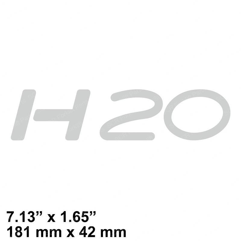 DECAL - MODEL H20 LIL0009382405 lil0009382405 product image