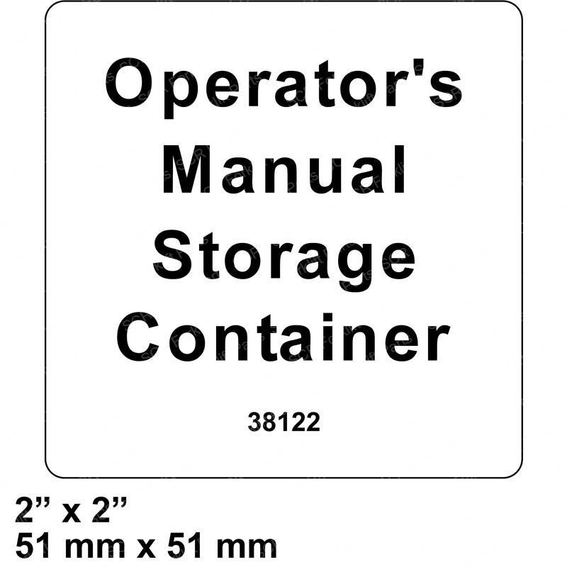 DECAL -  OM STORAGE GN38122GT gn38122gt product image