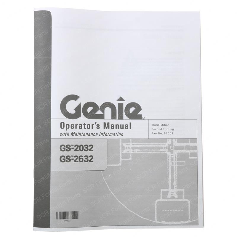 MANUAL - OPERATORS GS2032/2632 SY28-116710 sy28-116710 product image