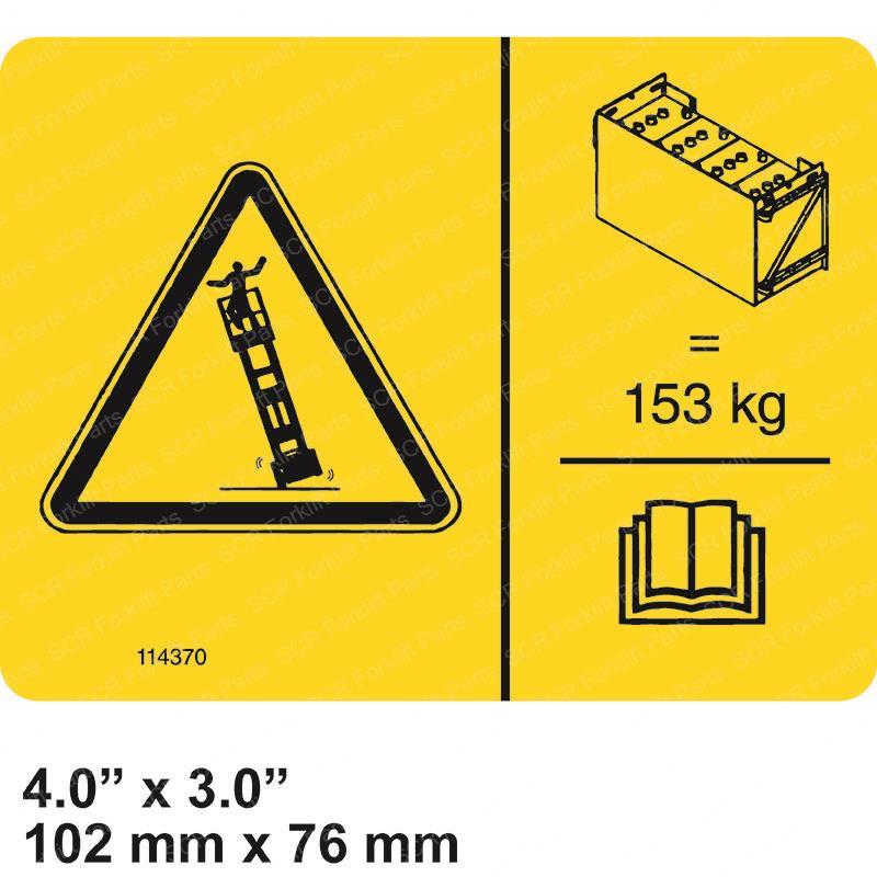 DECAL - TIP OVER HAZARD GN114370GT gn114370gt product image