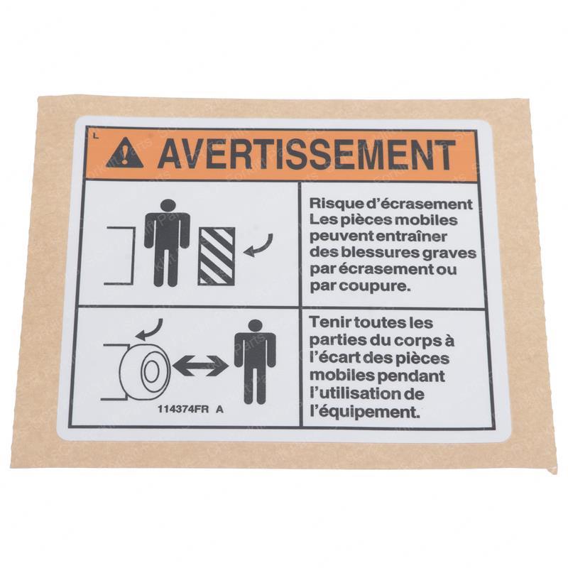 DECAL-TIRE ROTATE-CRUSH GN114374FRGT gn114374frgt product image