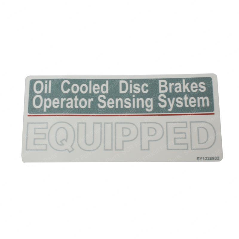 DECAL - OIL COOLED BRAKES SY1228932 sy1228932 product image