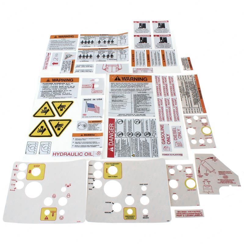 4191RT ANSI GAS/DIESEL DECAL K SY28-108470 sy28-108470 product image
