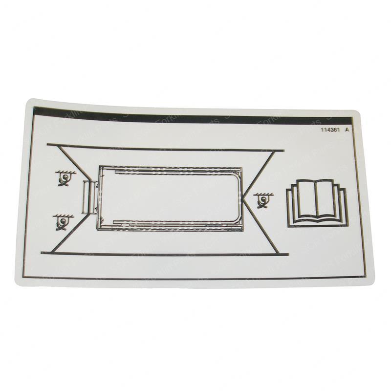 DECAL - TIE DOWN INSTRUCTIONS JL114361GT jl114361gt product image