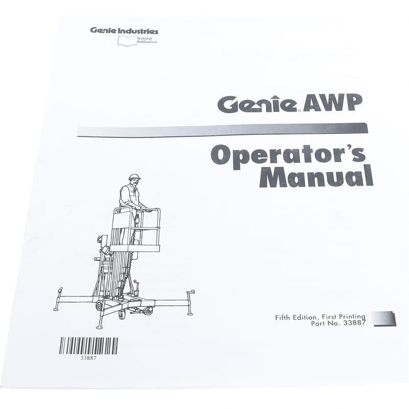 MANUAL - OPER INST AWP 5TH ED GN33887 gn33887 product image