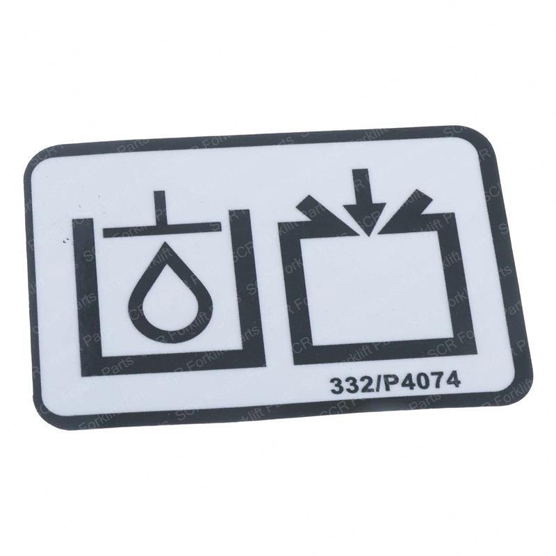 HYDRAULIC OIL LABE JC332-P4074 jc332-p4074 product image