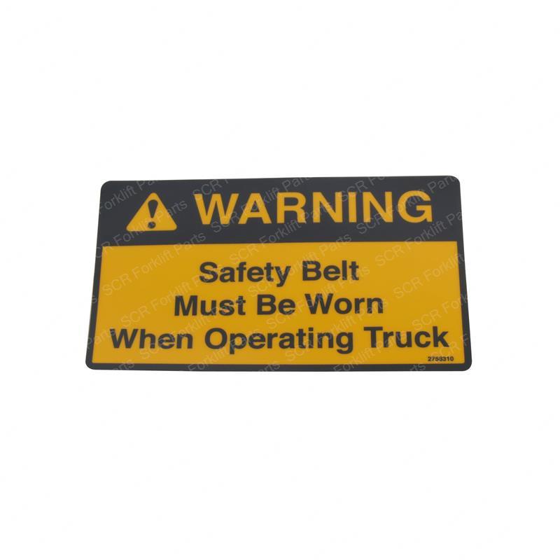 DECAL - WARNING SAFETY BELT CL2758310 cl2758310 product image