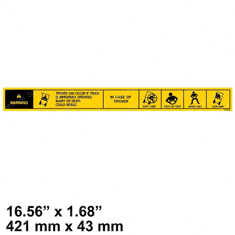 DECAL - WARNING DW978408 dw978408 product image