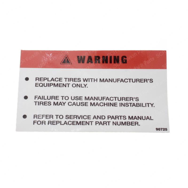 DECAL - TIRE REPLACEMENT SY28-101559 sy28-101559 product image