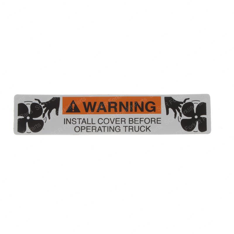 DECAL - WARNING INSTALL COVER SY103910 sy103910 product image