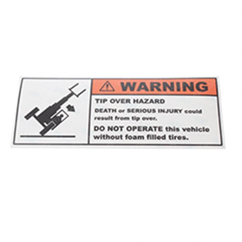 WARNING TIP OVER HAZARD LABEL SY28-108508 sy28-108508 product image