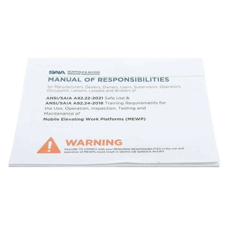 MANUAL - ANSI A92.22-A92.24 GNJL3120398GT gnjl3120398gt product image